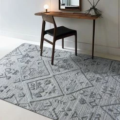 Staunton And Henry Rugs Apichu Modern Grey Tribal Rug