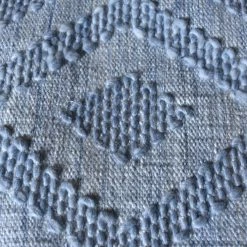 Staunton And Henry Patmos Blue Diamond Pattern Rug Rugs