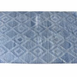 Staunton And Henry Patmos Blue Diamond Pattern Rug Rugs