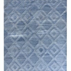 Staunton And Henry Patmos Blue Diamond Pattern Rug Rugs