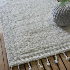 Staunton And Henry Snowden White Wool Rug Rugs
