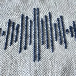 Staunton And Henry Inken Blue And White Modern Tribal Rug