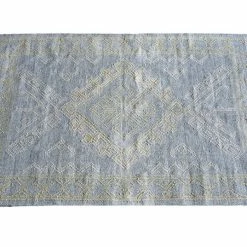 Staunton And Henry Toma Grey And Yellow Tribal Rug
