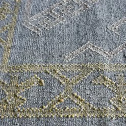 Staunton And Henry Toma Grey And Yellow Tribal Rug