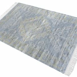 Staunton And Henry Toma Grey And Yellow Tribal Rug