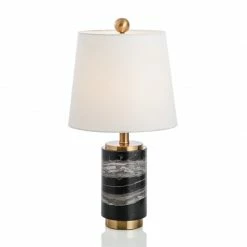Staunton And Henry Marble Table Lamp With Gold Trim Lighting