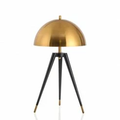 Staunton And Henry Modern Black And Gold Tripod Table Lamp Lighting