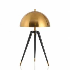 Staunton And Henry Modern Black And Gold Tripod Table Lamp SALE