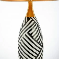 Staunton And Henry Elegant Black And White Ceramic Table Lamp Lighting