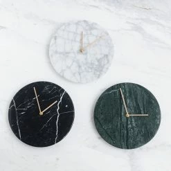 Staunton And Henry Wall Decor Minimalist Marble Wall Clock