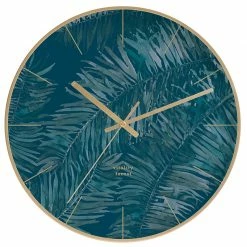 Staunton And Henry Wall Decor Modern Blue And Gold Wall Clock