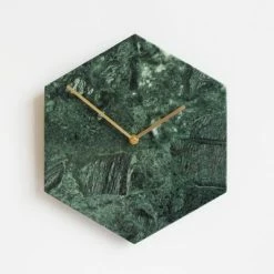 Staunton And Henry Hexagon Marble Wall Clock