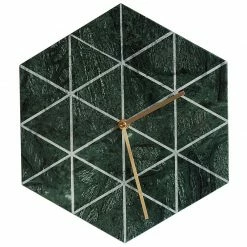 Staunton And Henry Hexagon Marble Wall Clock