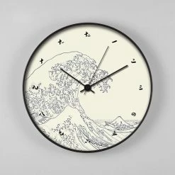 Staunton And Henry Kanagawa Wave Wall Clock