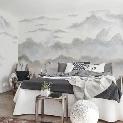 Staunton And Henry Misty Mountains Wall Mural Wall Decor