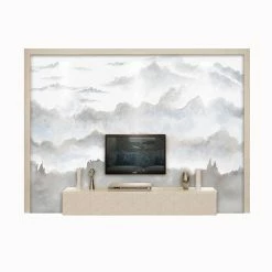 Staunton And Henry Misty Mountains Wall Mural Wall Decor