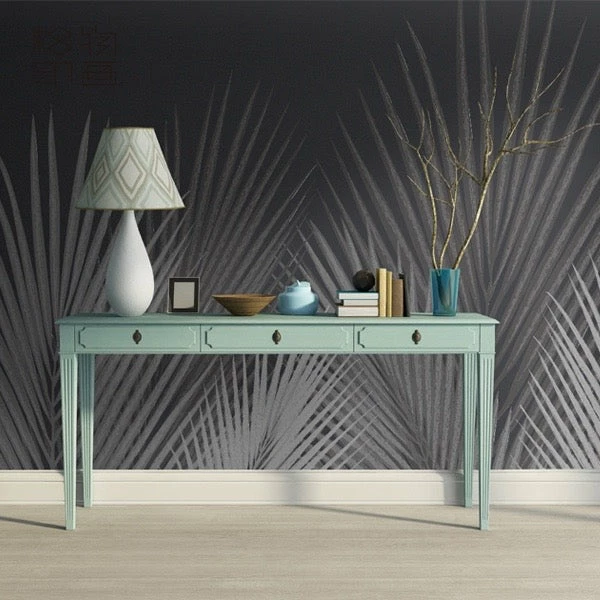 Staunton And Henry Wall Decor Grey Palm Wallpaper