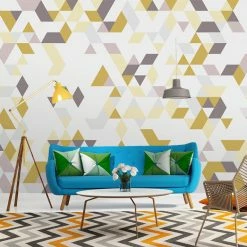 Staunton And Henry Wall Decor Nordic Yellow And Grey Wallpaper