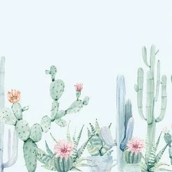 Staunton And Henry Collection Of Cactus Wall Mural Wall Decor