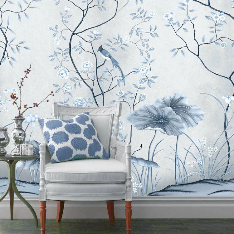 Staunton And Henry Blue Oriental Wall Mural Wall Decor