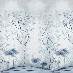 Staunton And Henry Blue Oriental Wall Mural Wall Decor