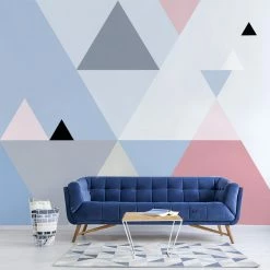 Staunton And Henry Nordic Pastel Geometric Wallpaper Wall Decor