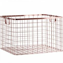 Staunton And Henry Home Accessories Square Copper Storage Basket
