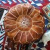 Staunton And Henry Furniture Moroccan Leather Pouf