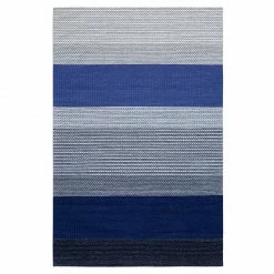 Staunton And Henry Blue And Grey Chunky Weave Rug Rugs
