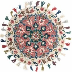 Staunton And Henry Rugs Colorful Round Modern Tribal Rug