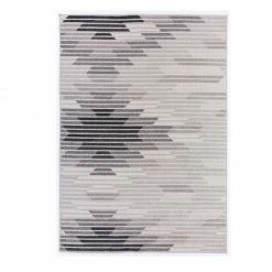 Staunton And Henry Atsila Modern Grey And White Tribal Rug Rugs