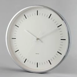 Staunton And Henry Minimalist Nordic Silver Wall Clock Wall Decor