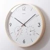 Staunton And Henry Wall Decor Nordic Clock With Temperature And Humidity