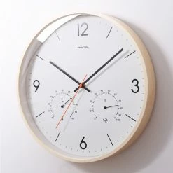 Staunton And Henry Wall Decor Nordic Clock With Temperature And Humidity