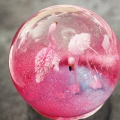 Staunton And Henry Flamingo Snow Globe Home Accessories