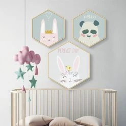 Staunton And Henry Hexagonal Framed Kids Room Prints