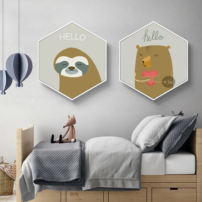 Staunton And Henry Hexagonal Framed Kids Room Prints
