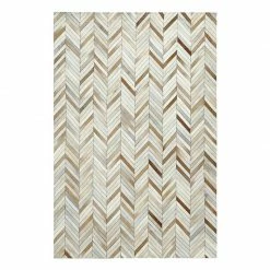 Staunton And Henry Brown And White Patchwork Cowhide Rug Rugs