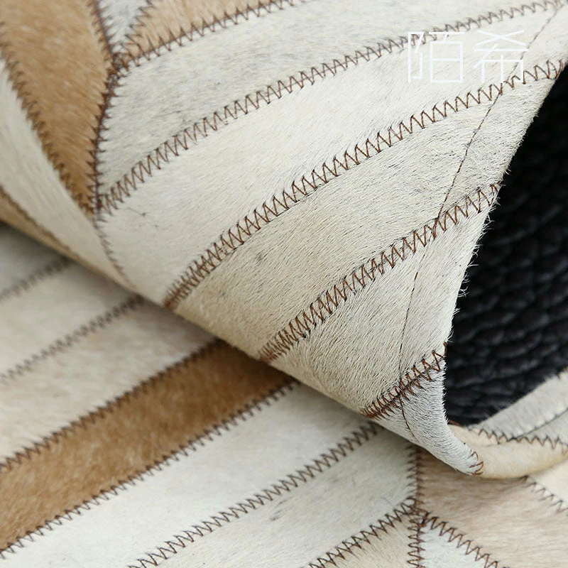 Staunton And Henry Brown And White Patchwork Cowhide Rug Rugs