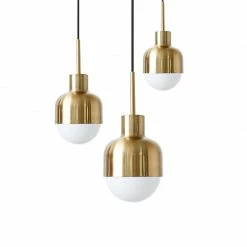 Staunton And Henry Lighting Modern Brass Glow Pendant Light