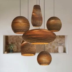 Staunton And Henry Recycled Cardboard Pendant Light Lighting