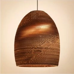Staunton And Henry Recycled Cardboard Pendant Light Lighting