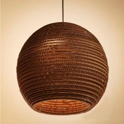 Staunton And Henry Recycled Cardboard Pendant Light Lighting