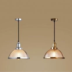 Staunton And Henry Lighting Retro Industrial Glass Pendant Light