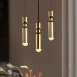 Staunton And Henry Retro Modern Brass Pendant Light