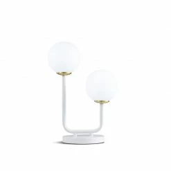 Staunton And Henry Retro Modern Frosted Glass Table Lamp