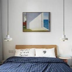 Staunton And Henry White Marble Pendant Light