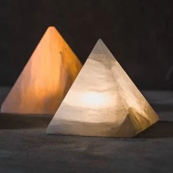 Staunton And Henry Home Accessories Natural Stone Pyramid Lamp