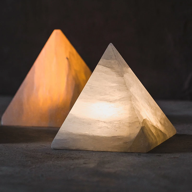 Staunton And Henry Home Accessories Natural Stone Pyramid Lamp