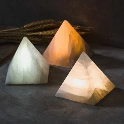 Staunton And Henry Home Accessories Natural Stone Pyramid Lamp